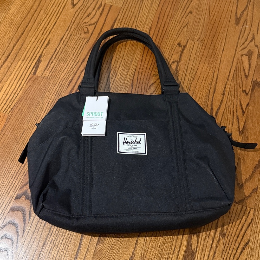 Herschel Black Diaper “Strand Sprout” Tote Bag